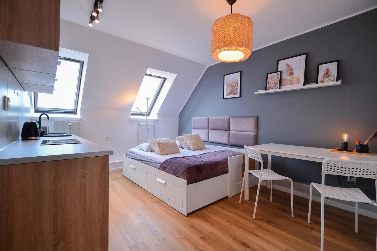 Citystay Brzezno Studio 3 Min Do Plazy Danzica Esterno foto