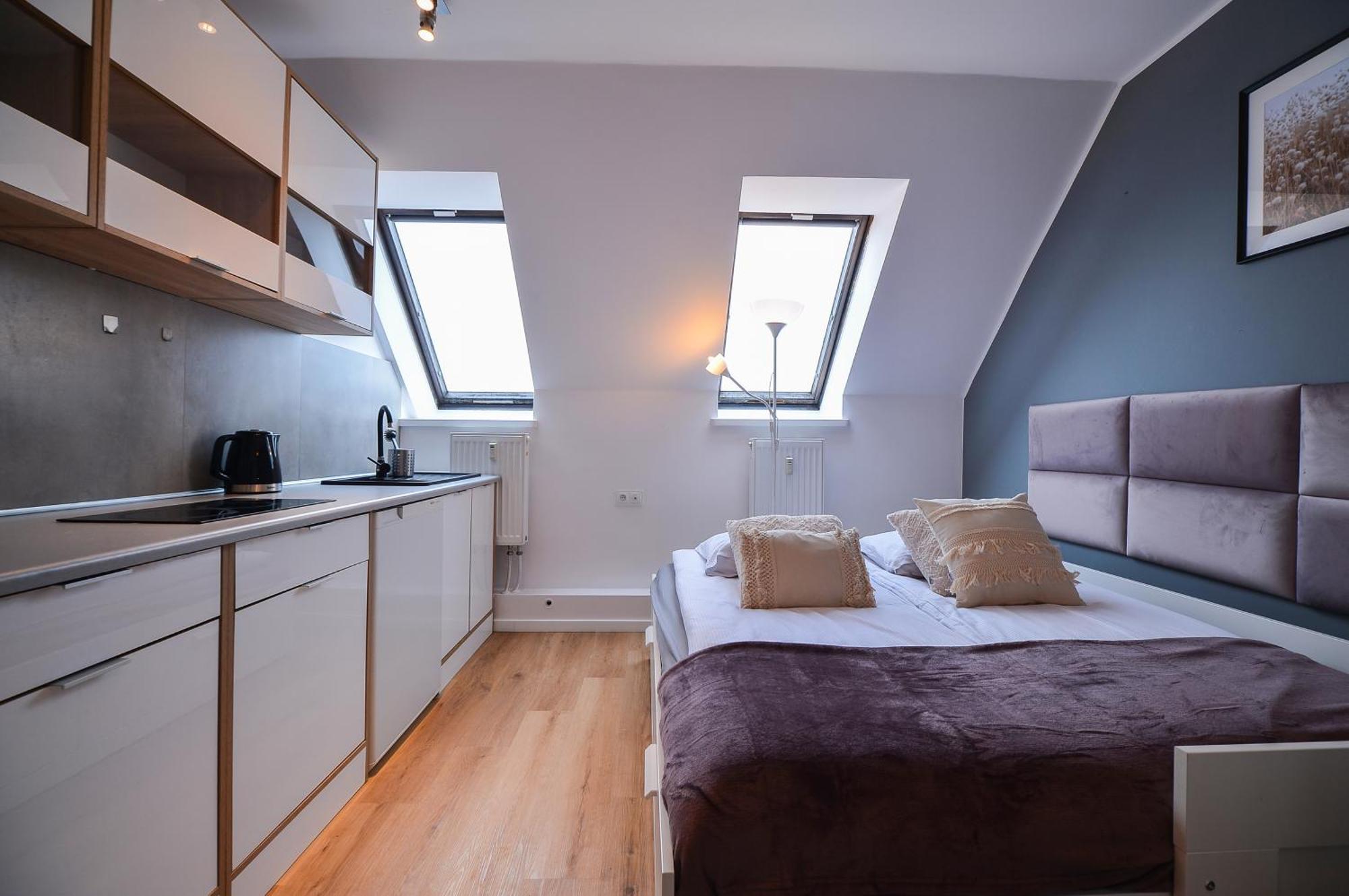 Citystay Brzezno Studio 3 Min Do Plazy Danzica Esterno foto